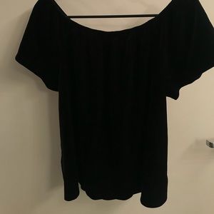 Gap velvet off the shoulder top